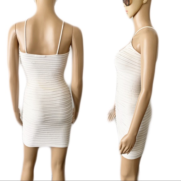 Arden B White Bodycon Mini Dress Size XS/S - Picture 3 of 4